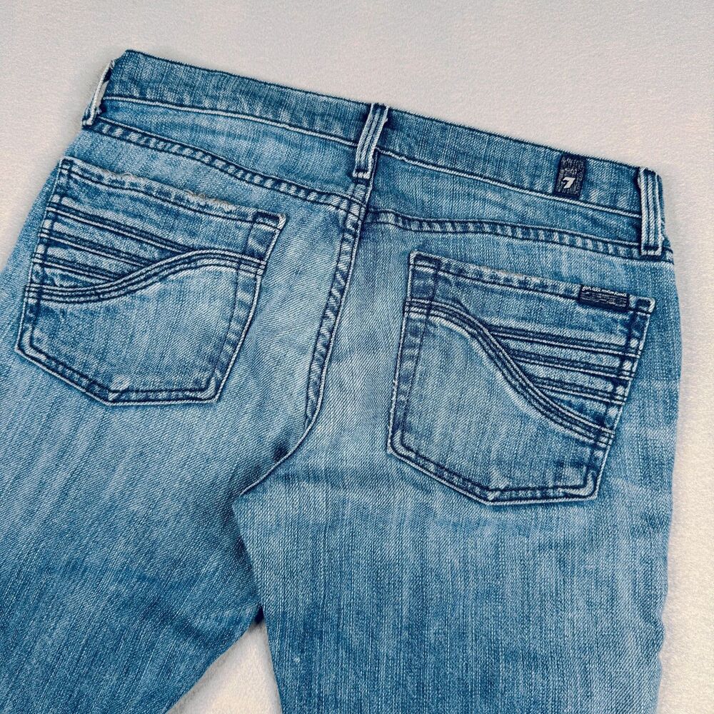 7 For All Mankind Flare Women's Low Rise Bootcut Jeans , Actual Size 30x33